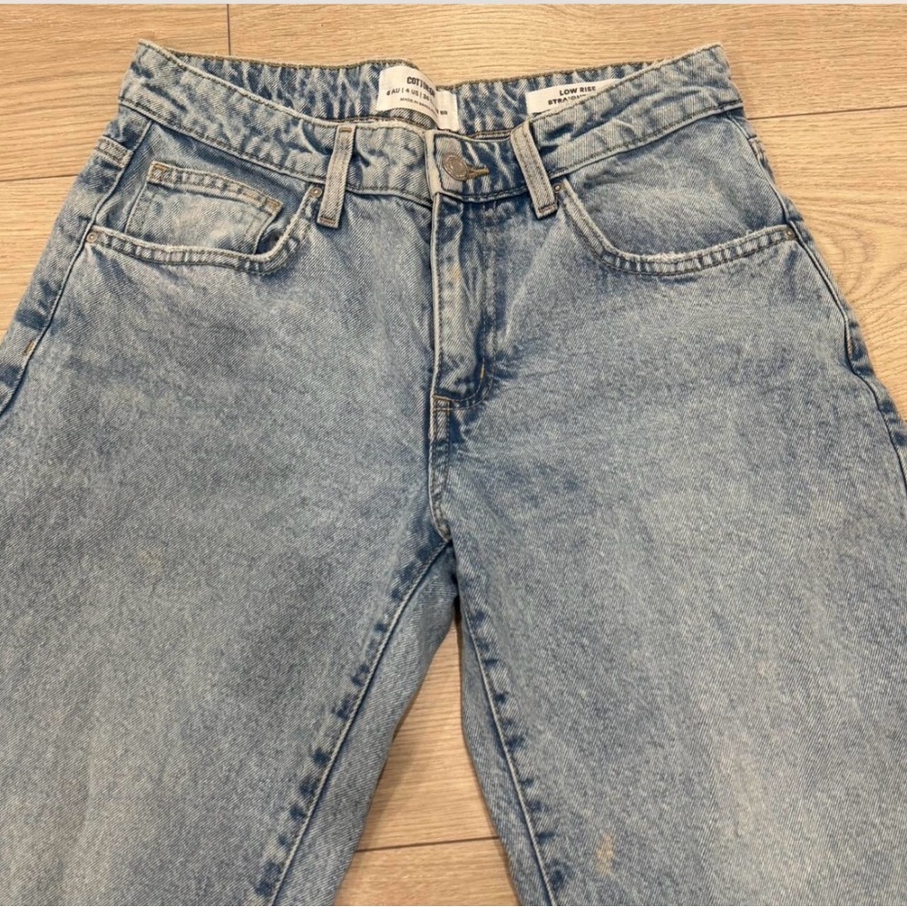 Cotton On Women's Light Blue Wide Leg Jeans